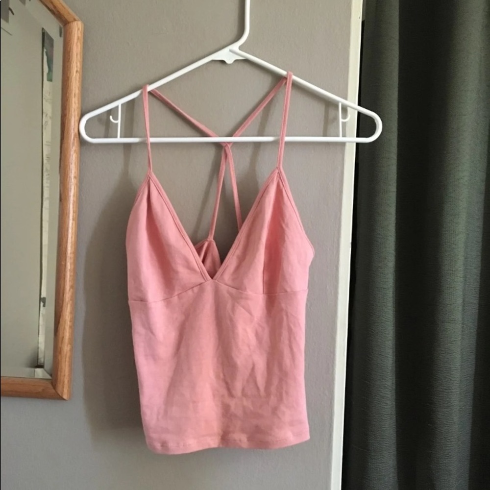 Pink crop Top tank top
